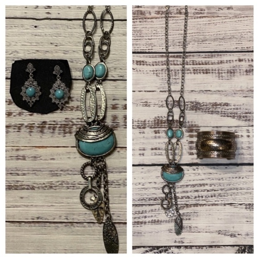 Turquoise matching 3 piece set